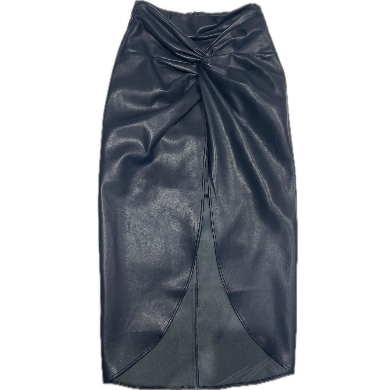 Sheike faux leather skirt - Depop