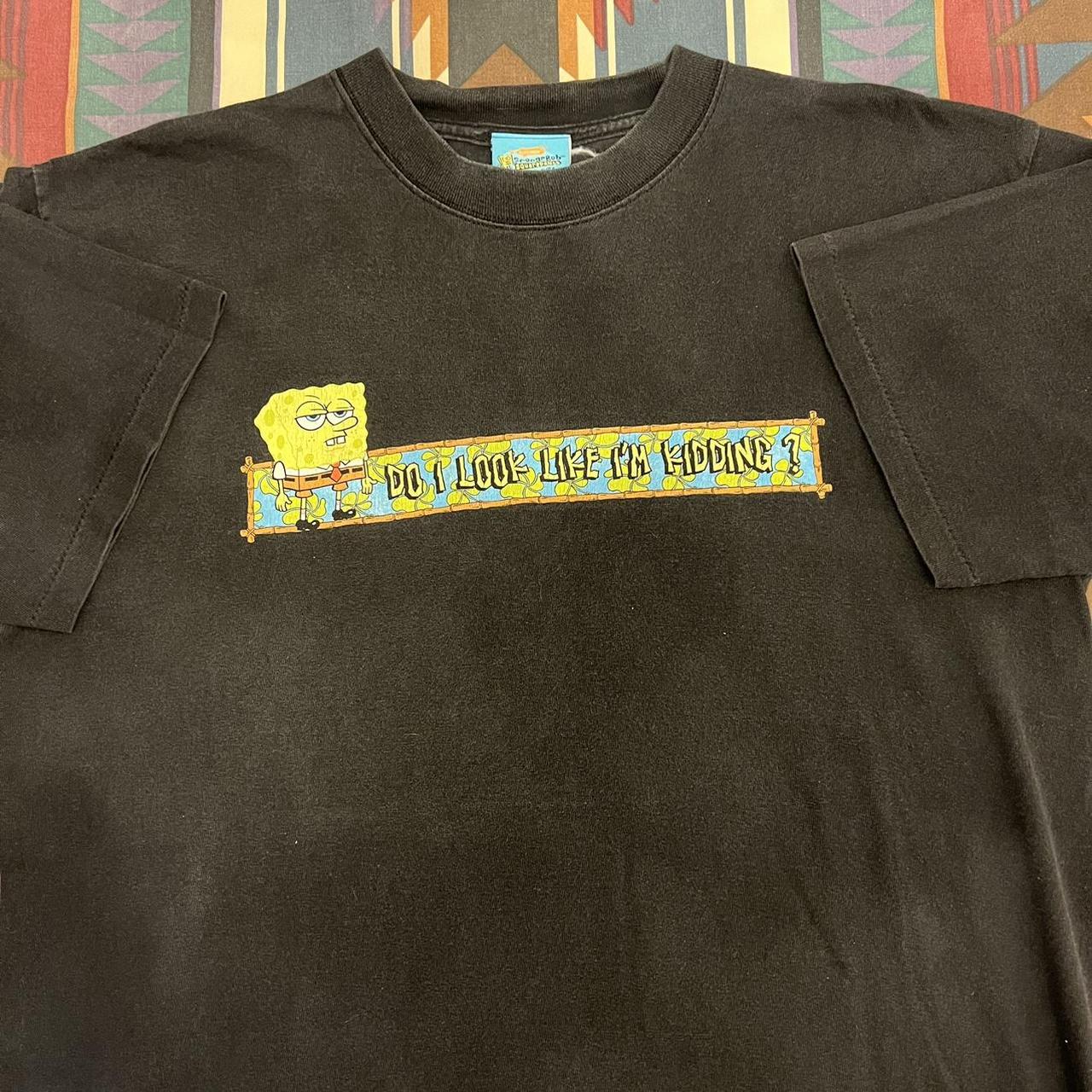 Vintage 2001 SpongeBob SquarePants Shirt Single... - Depop