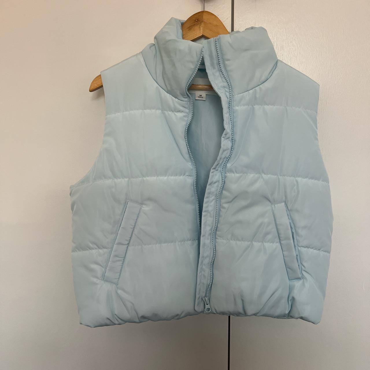 Glassons cropped puffer vest size M worn once - Depop