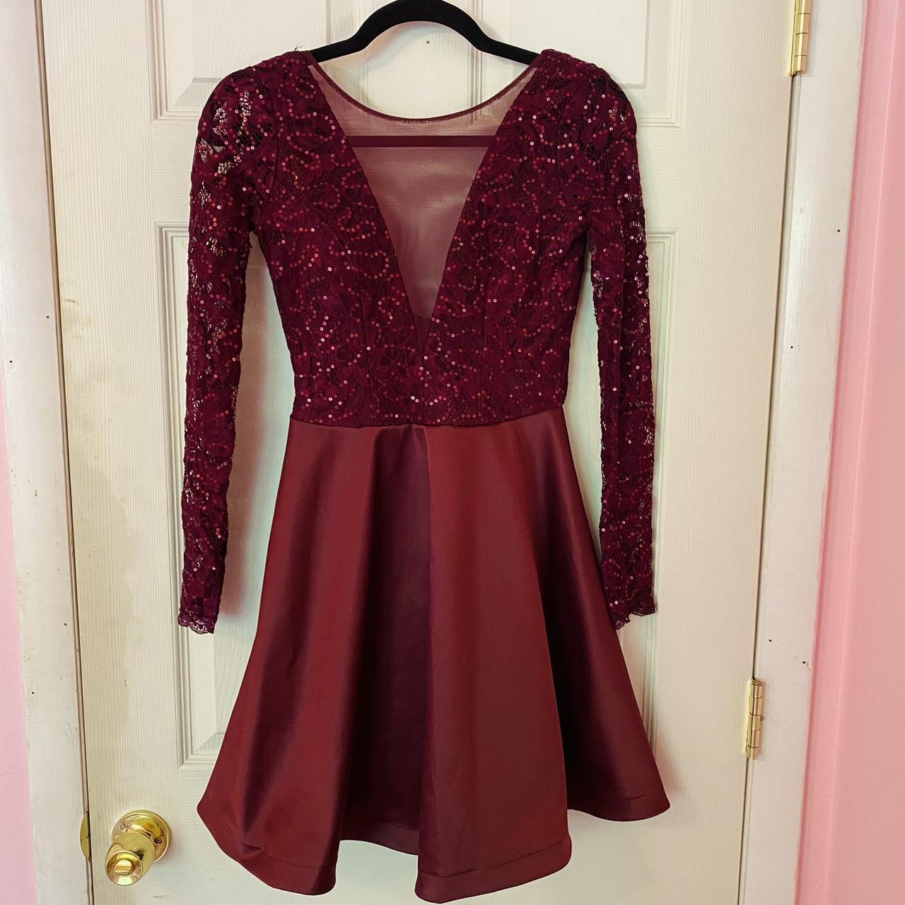 My michelle long hot sale sleeve party dress