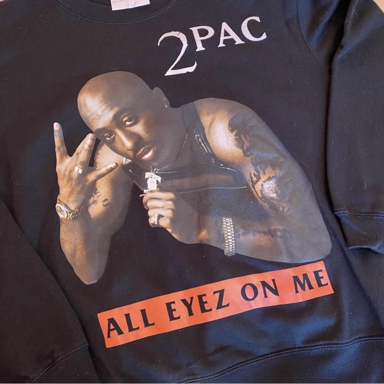 Forever 21 Tupac Sweatshirt Long Sleeve Small Black