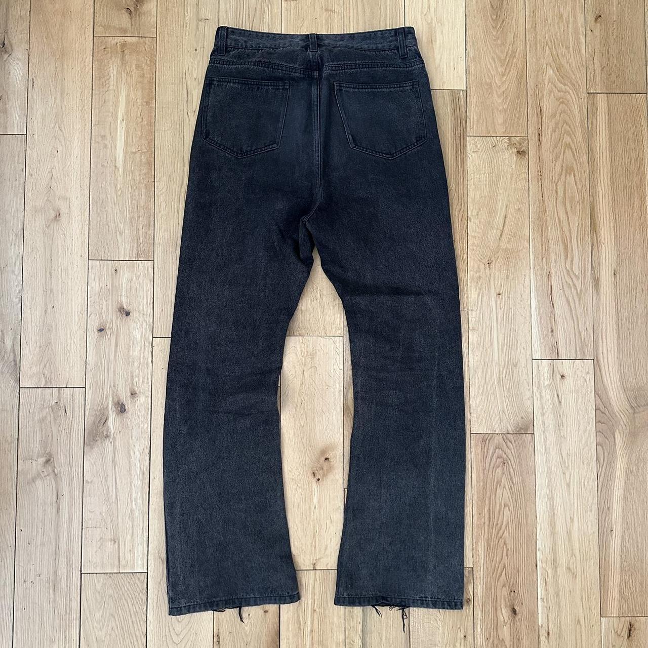 Exitus Flared Jeans color: washed... - Depop