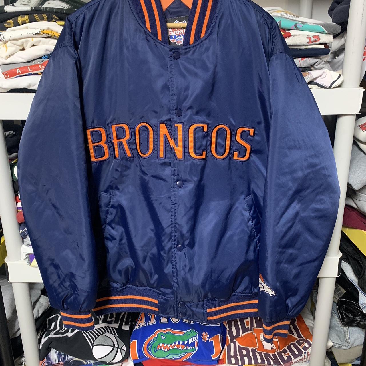 Vintage Denver Broncos Champion brand winter jacket - Depop