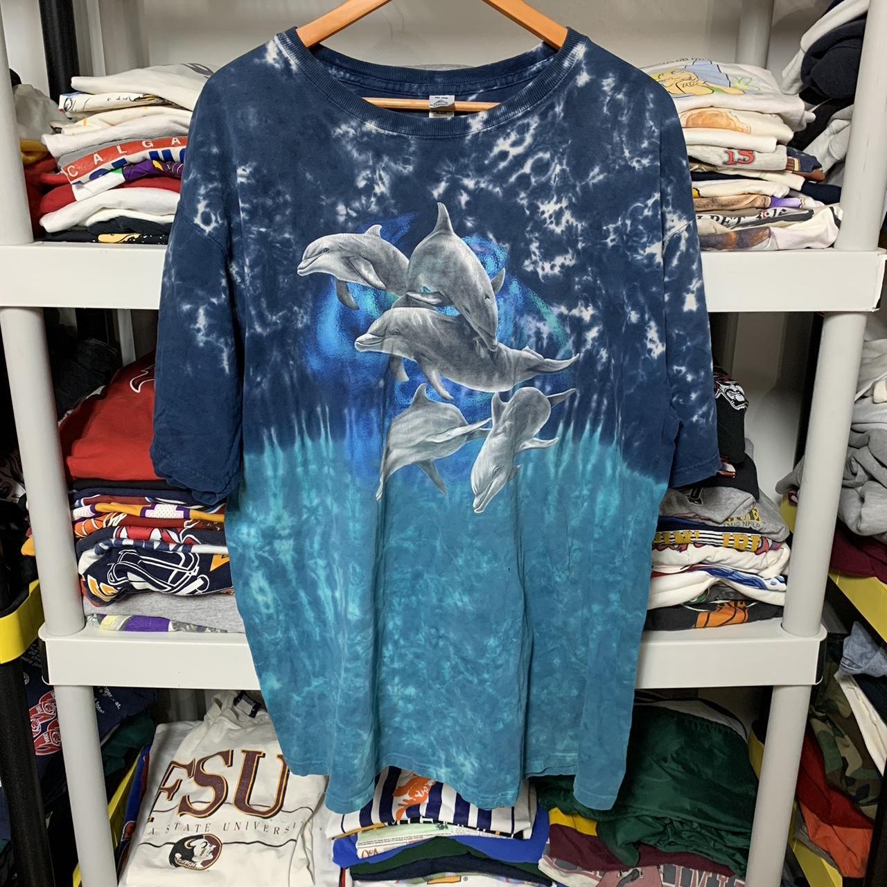 Sick Miami Dolphins 1999 Tie dye tee fits like a - Depop