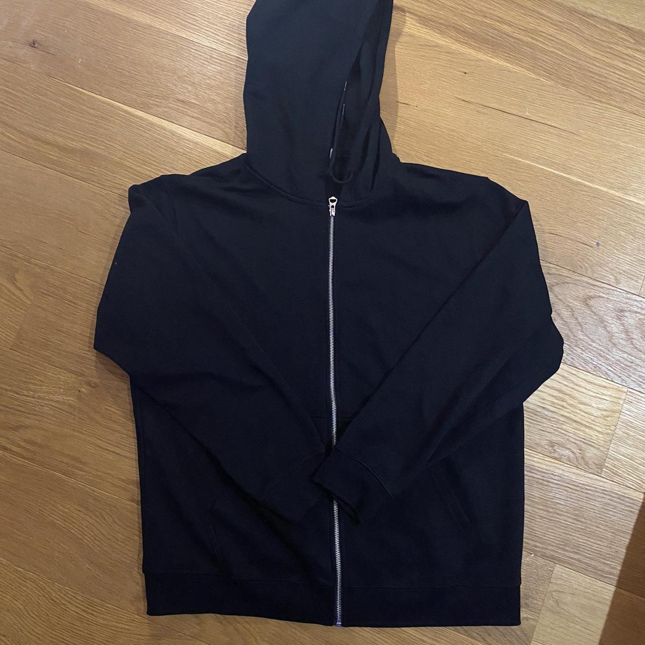 black weekday zip up worn a few times size large - Depop