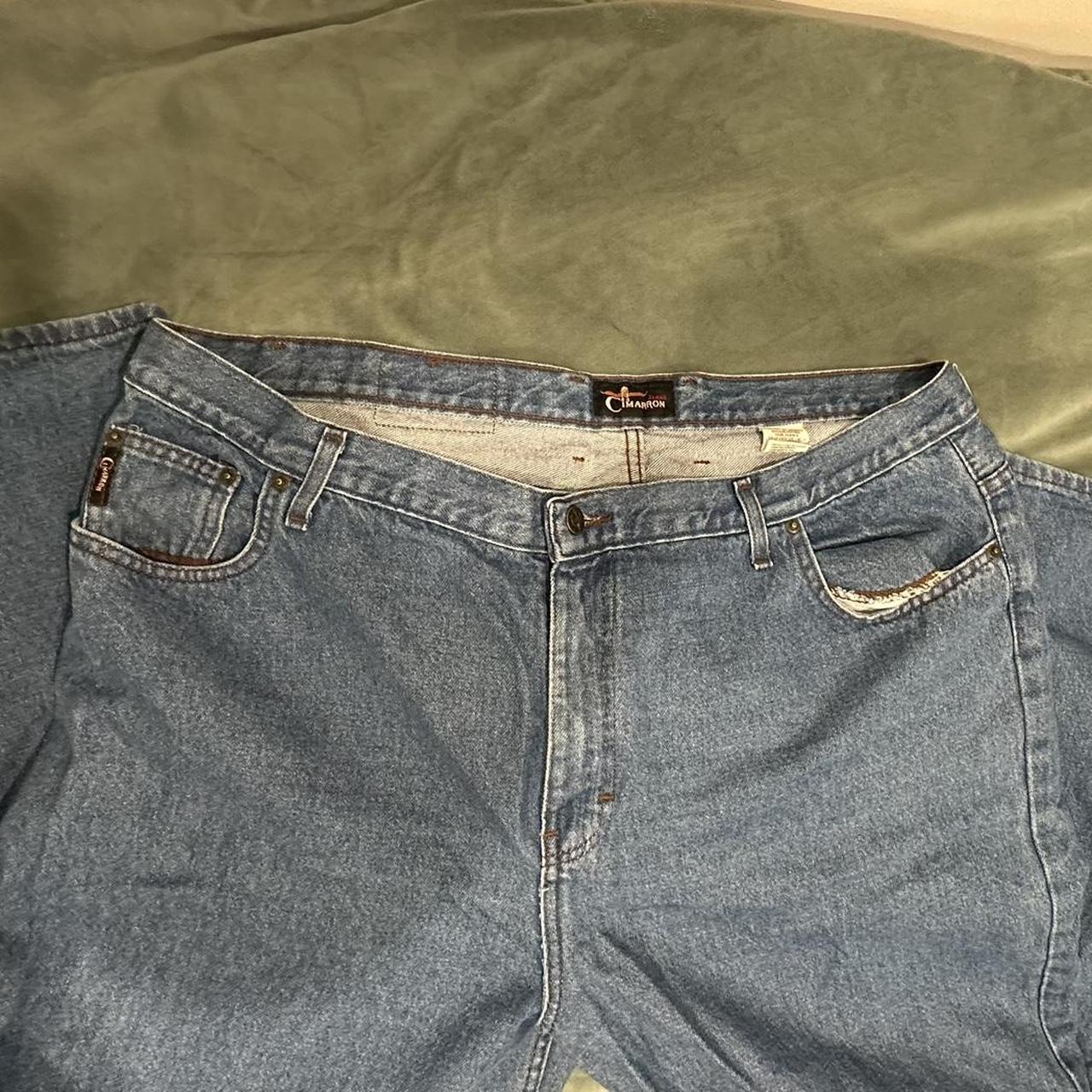 Light wash straight leg jeans Size 44 Waist 21... Depop