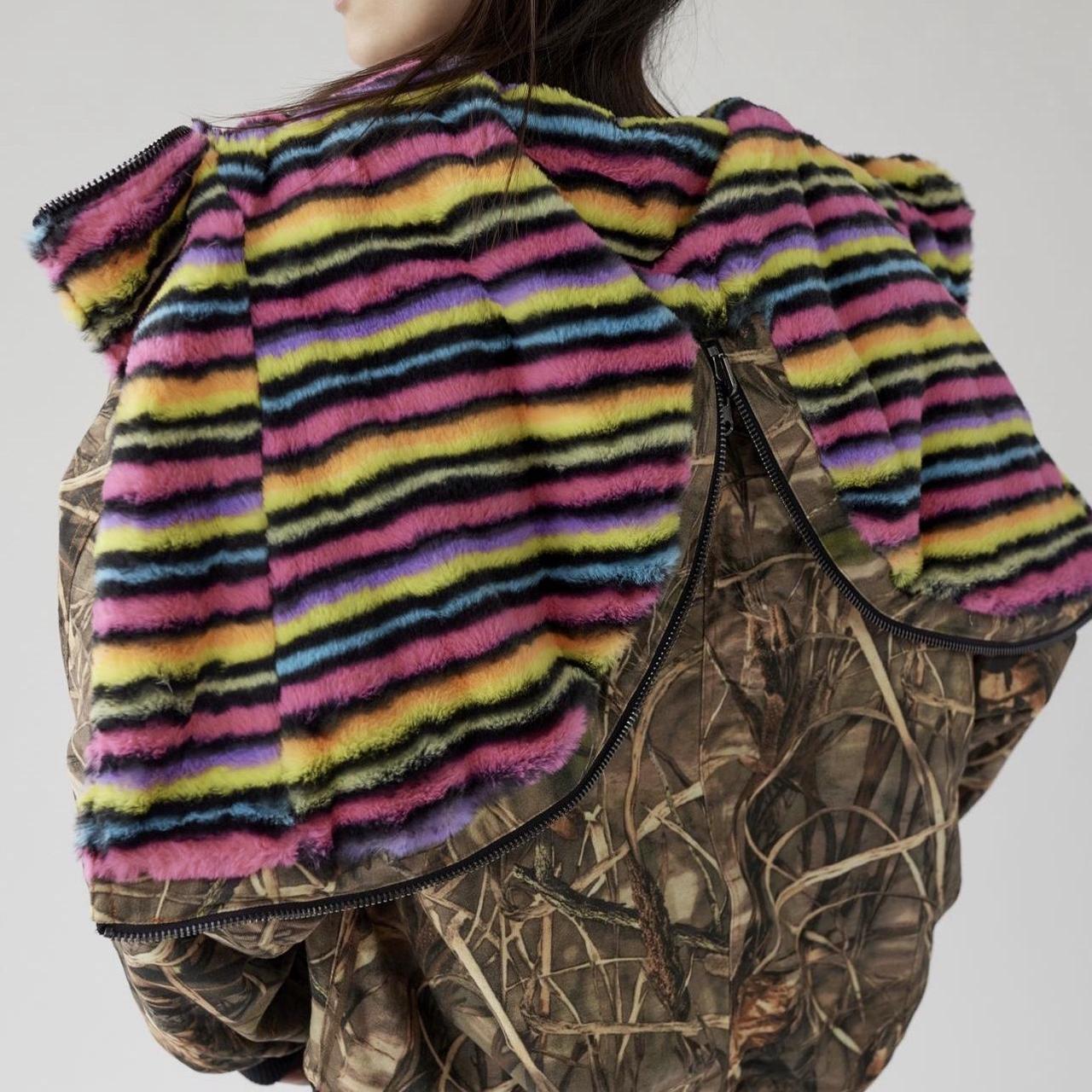 FRIED RICE Reversible Rave Jacket chest 26” length 27” - Depop