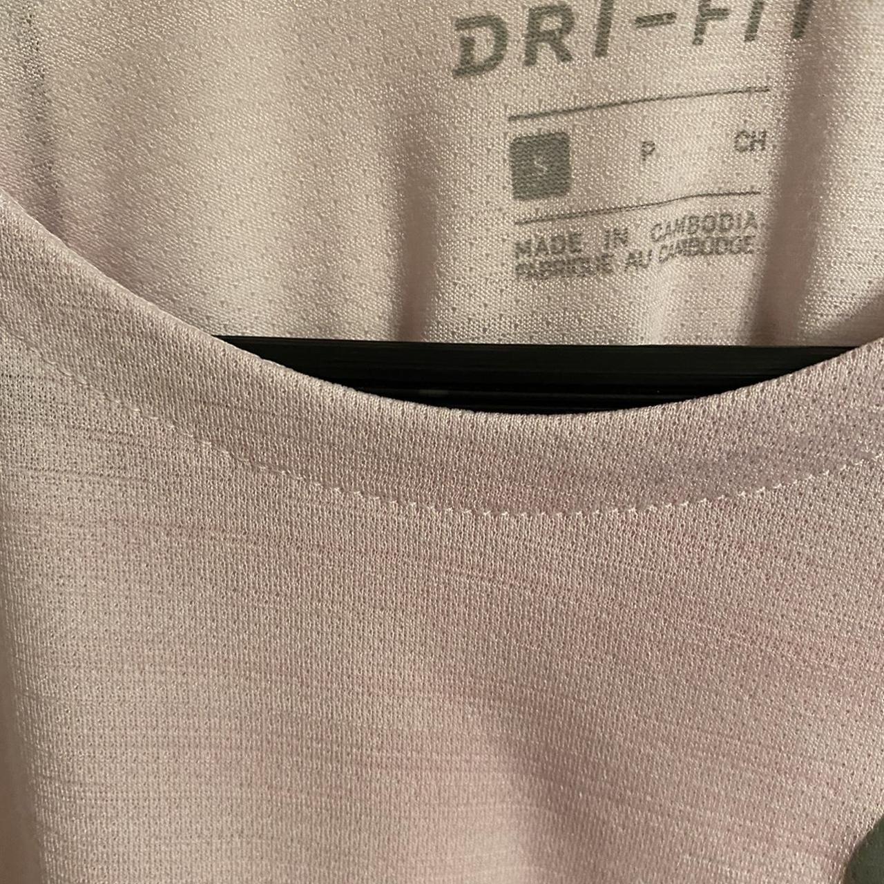 Nike Men's Pink and Grey Tshirt Depop