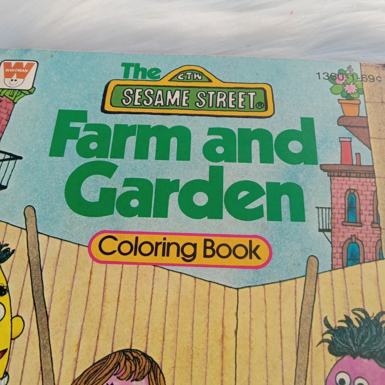 VTG Golden Book A Big Coloring Book Sesame Street Big Bird The