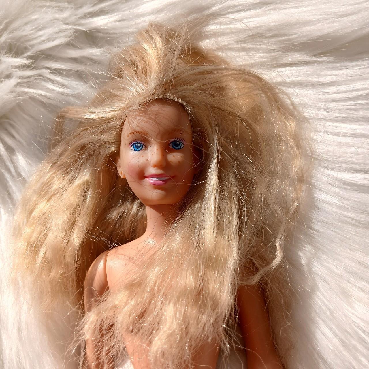 Blonde Hair Long Hair Barbie 90s Maxie Doll Vintage Toy Crimped
