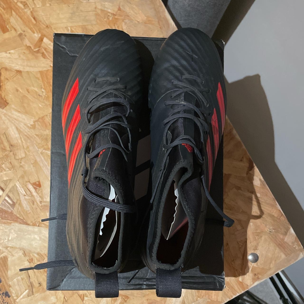 Adidas Men's Black and Red Footwear | Depop