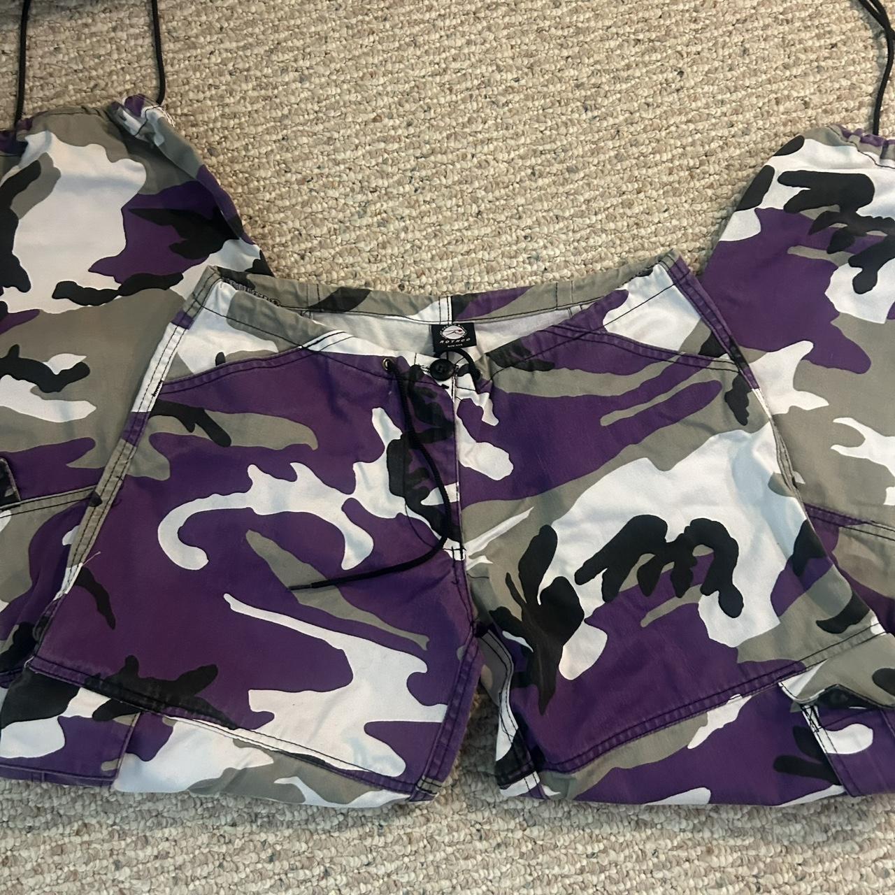 Rothco purple camo cargo pants size xxs Depop