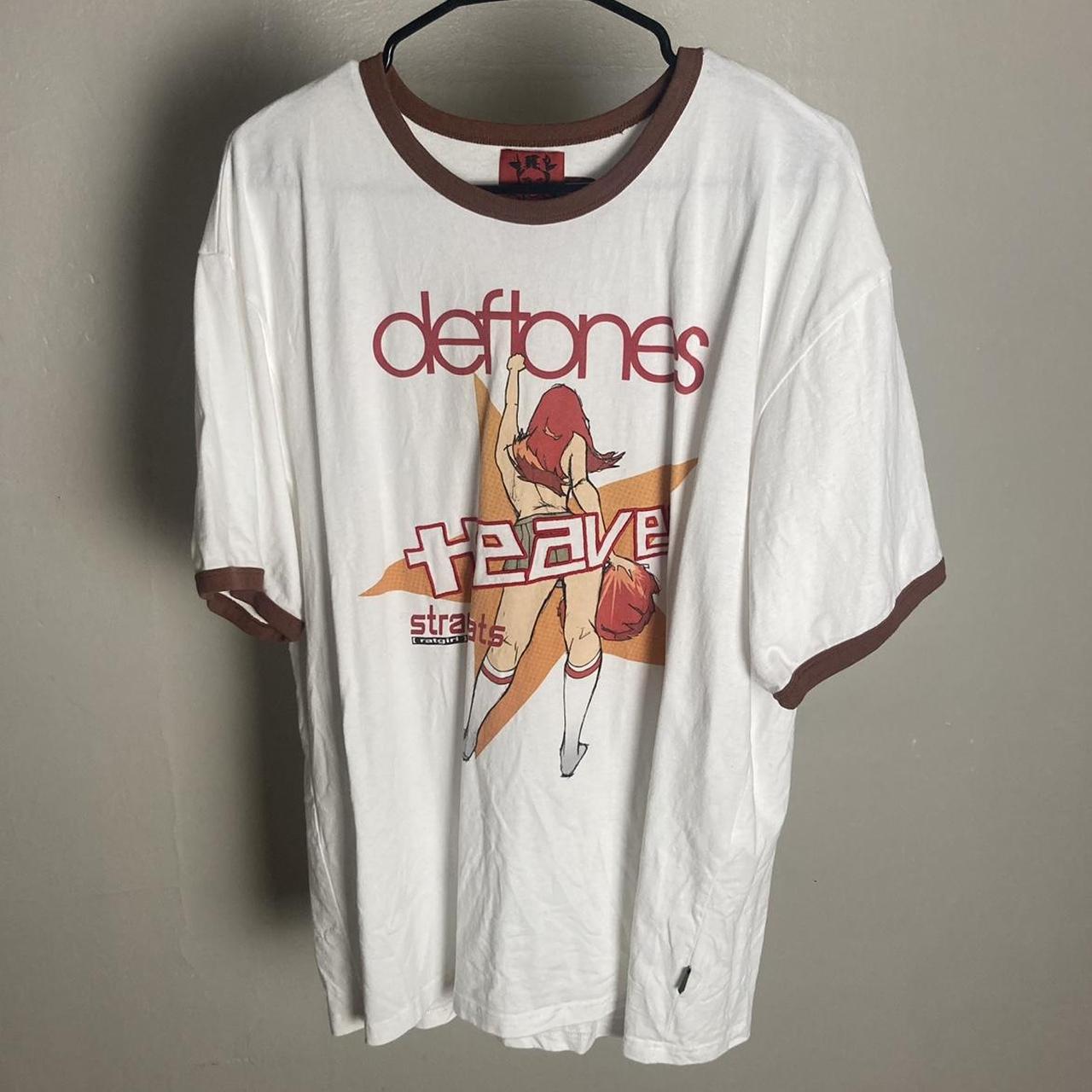 Heaven by Marc Jacobs Men's White and Orange T-shirt | Depop