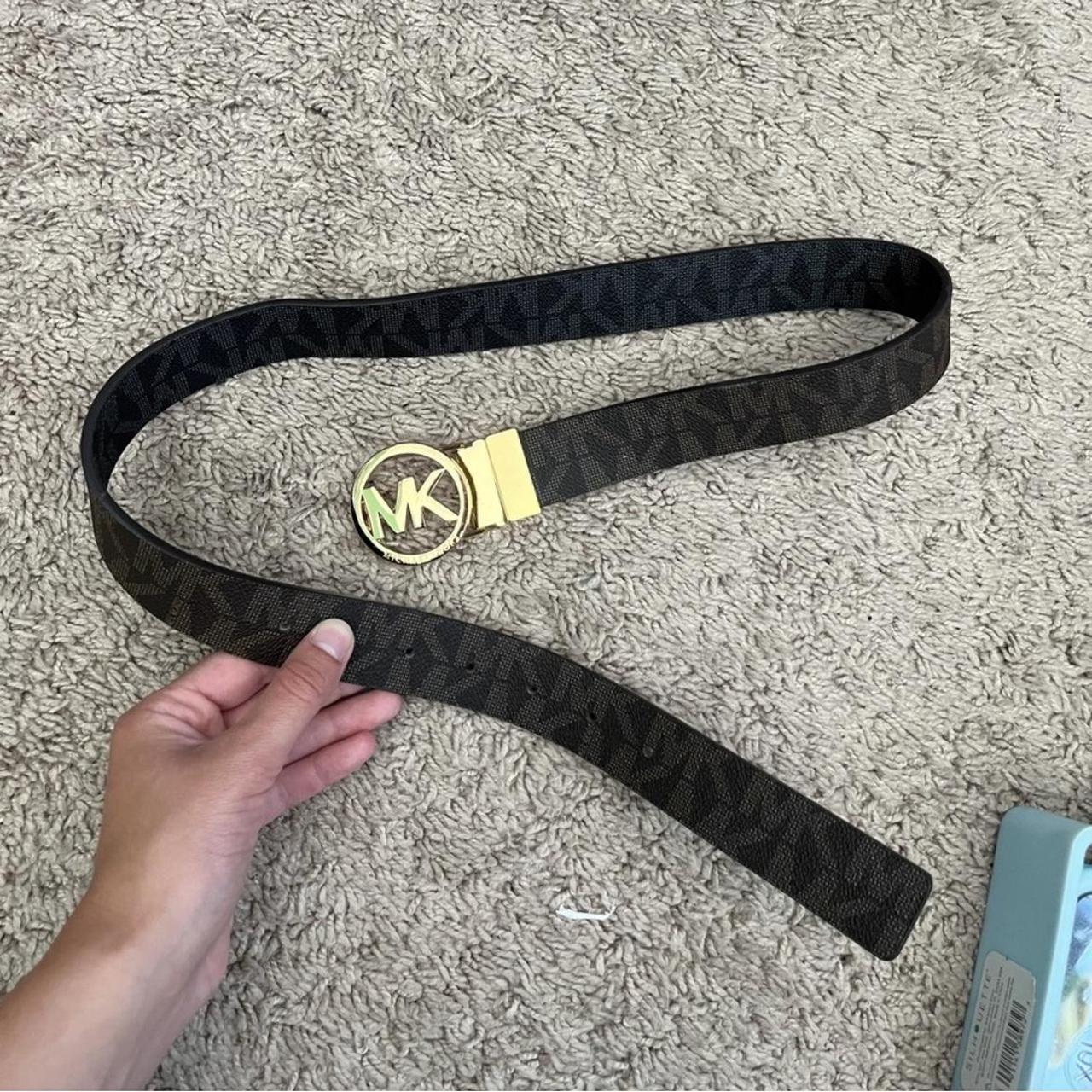 Michael kors black women's on sale belt