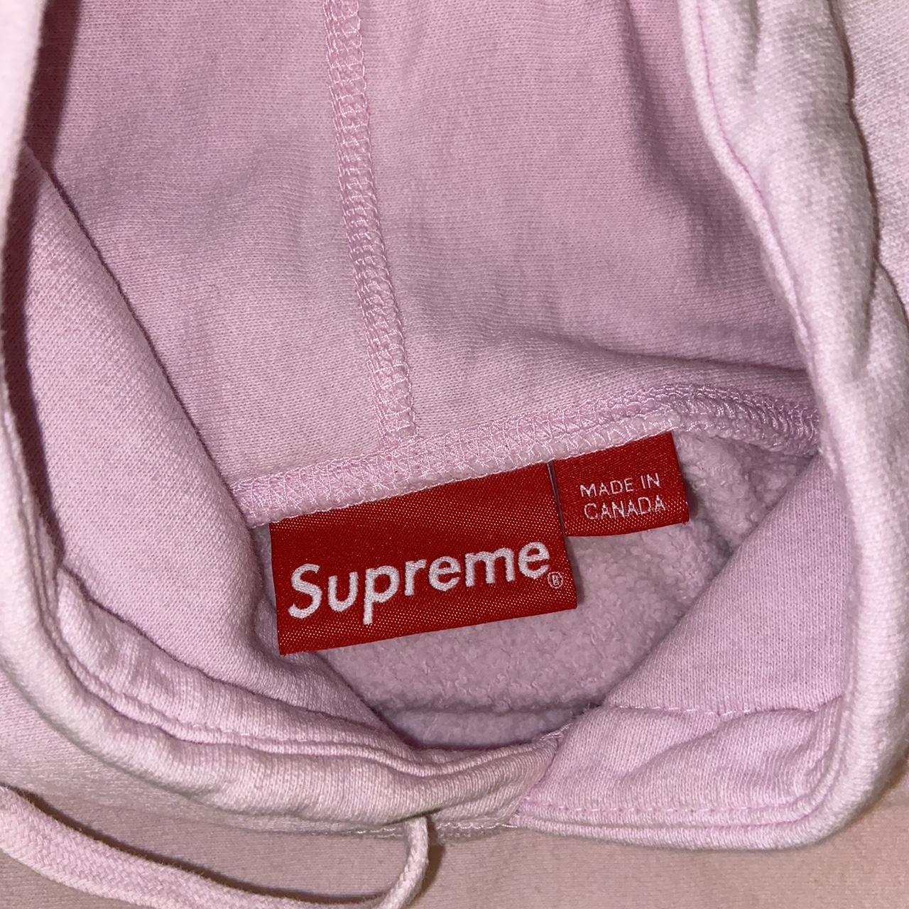 Fake pink shop supreme hoodie