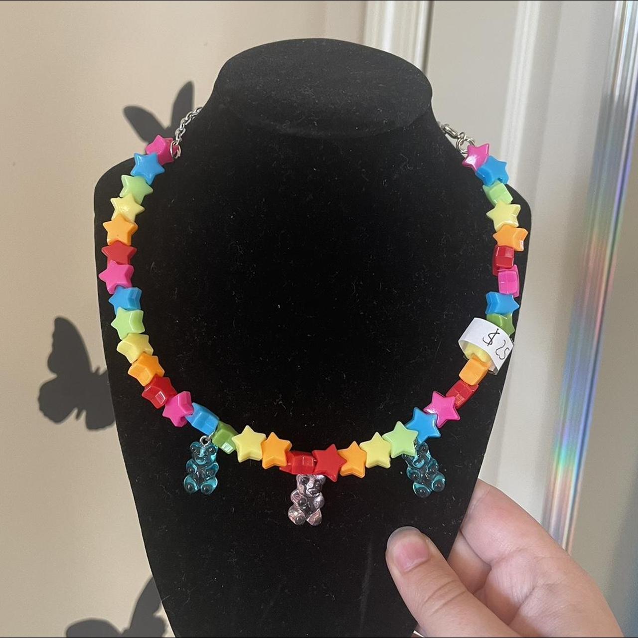 Rainbow gummy online bear necklace