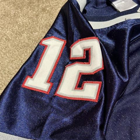 Tom brady patriots jersey on field Reebok stitched - Depop