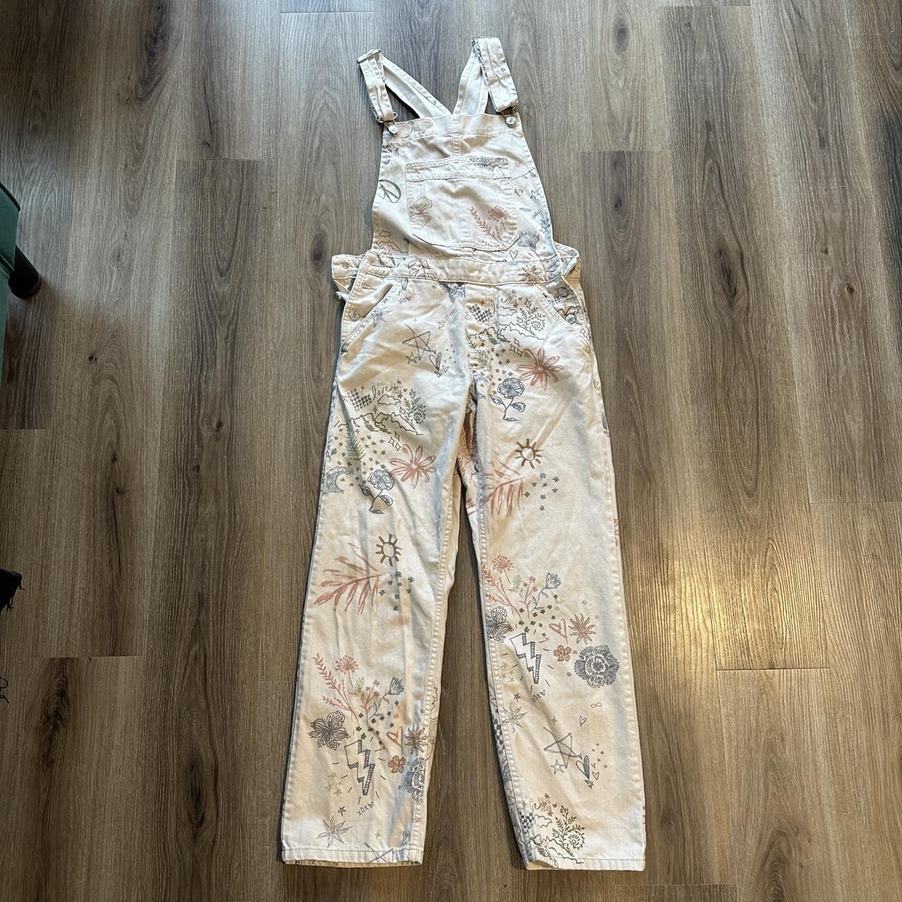 Free People Overalls Missing A Button As Pictured Depop   P0 