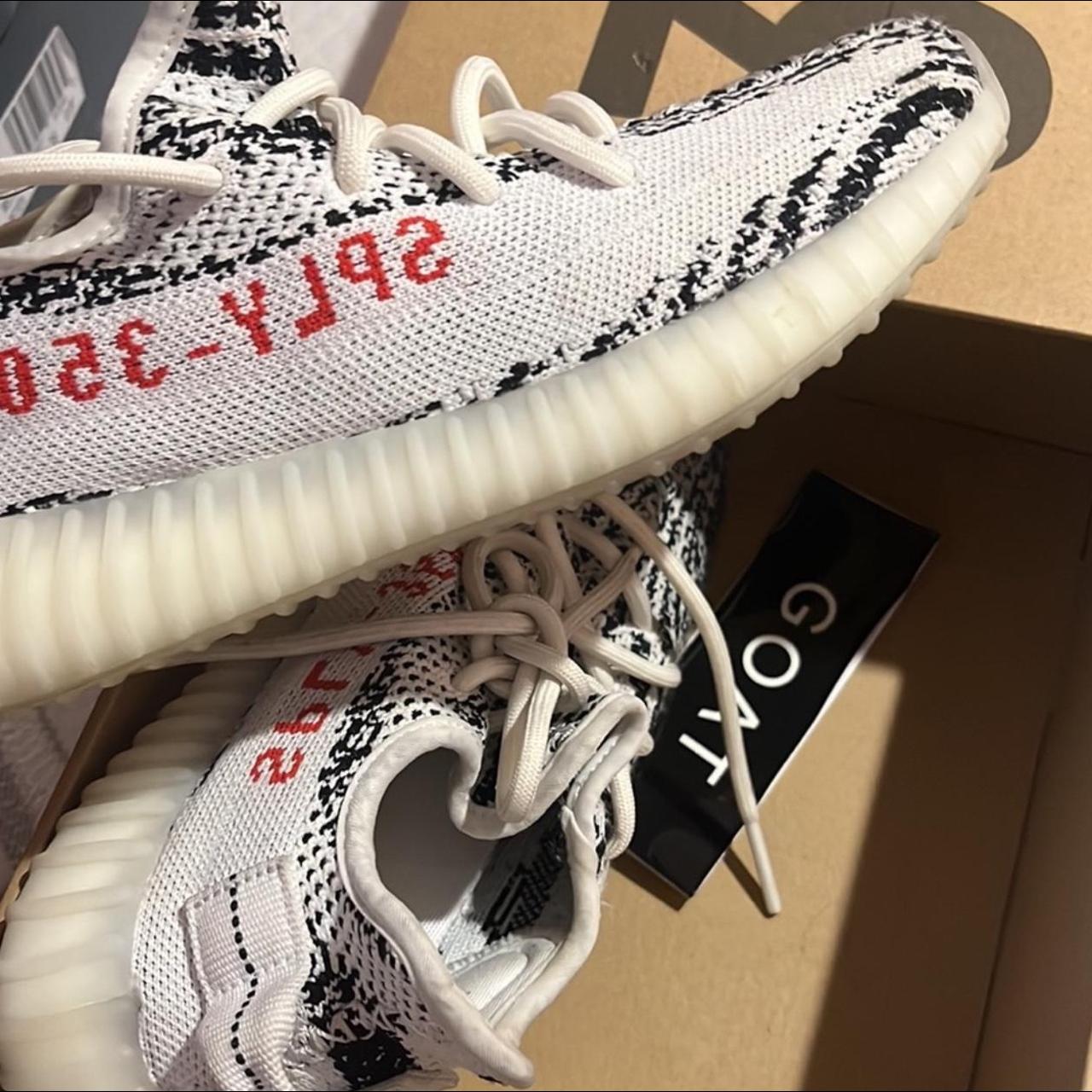 Yeezy zebra best sale size 14