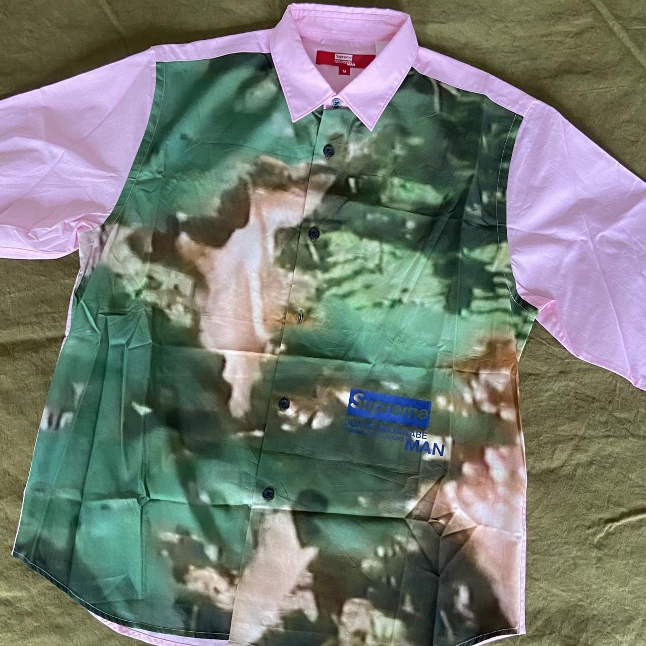 SUPREME JUNYA WATANABE CDG NATURE SHIRT PINK M - Depop