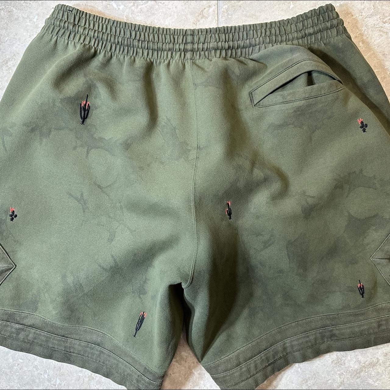 Travis Scott x Jordan Washed suede olive sweat... - Depop