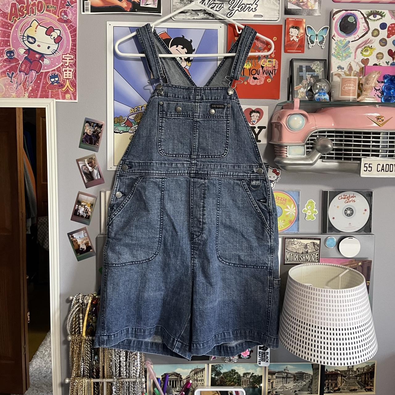 Supreme Logo Denim Overalls - Depop