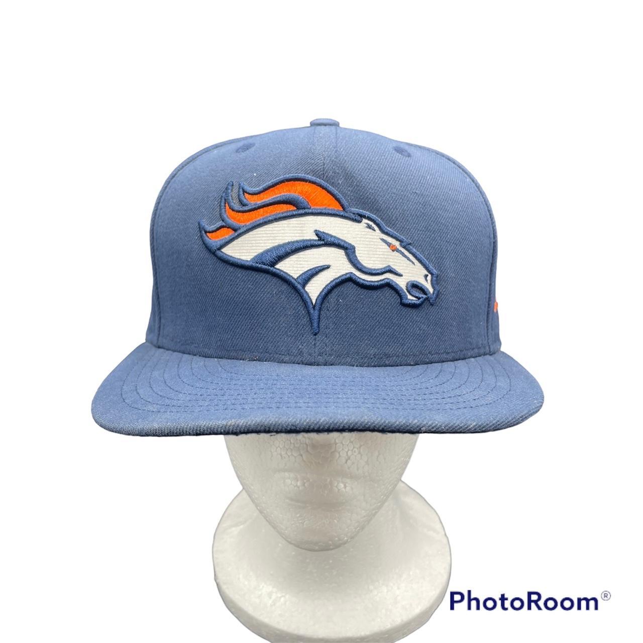 New era flat bill fitted hat Denver Broncos nfl - Depop