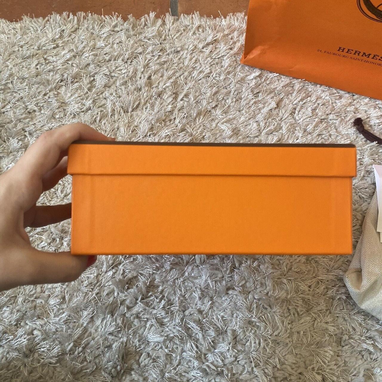 Authentic Hermes Square Orange Empty Box Came - Depop