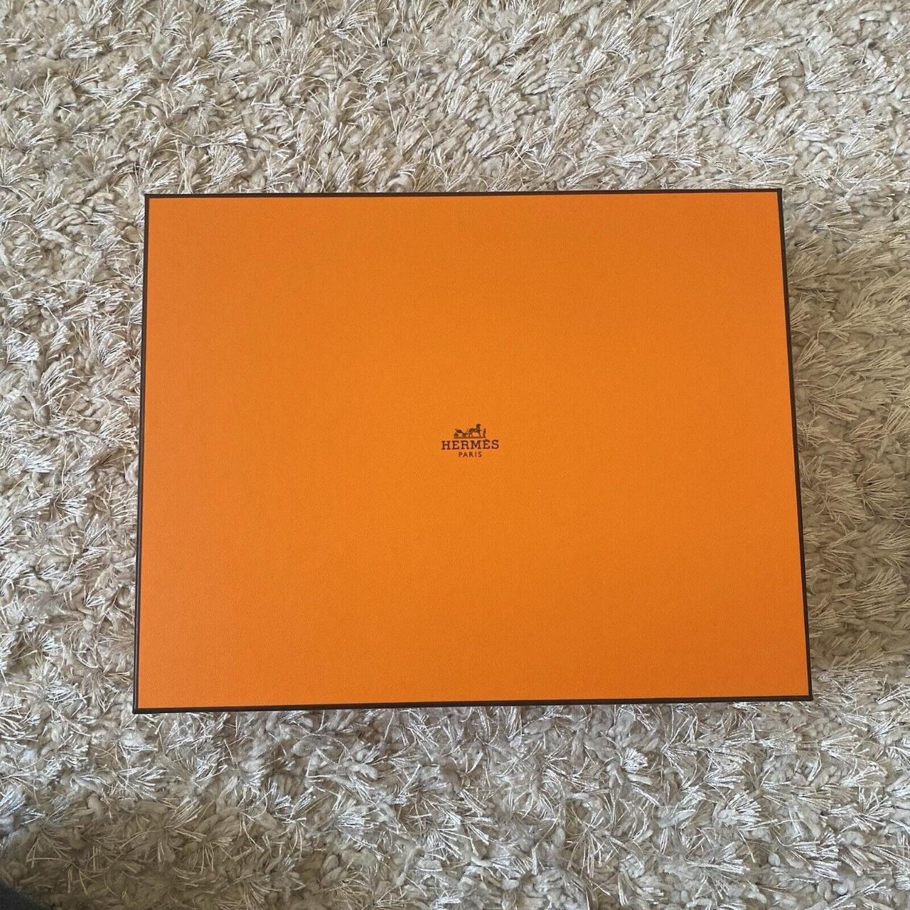 Authentic Hermes Square Orange Empty Box Came - Depop