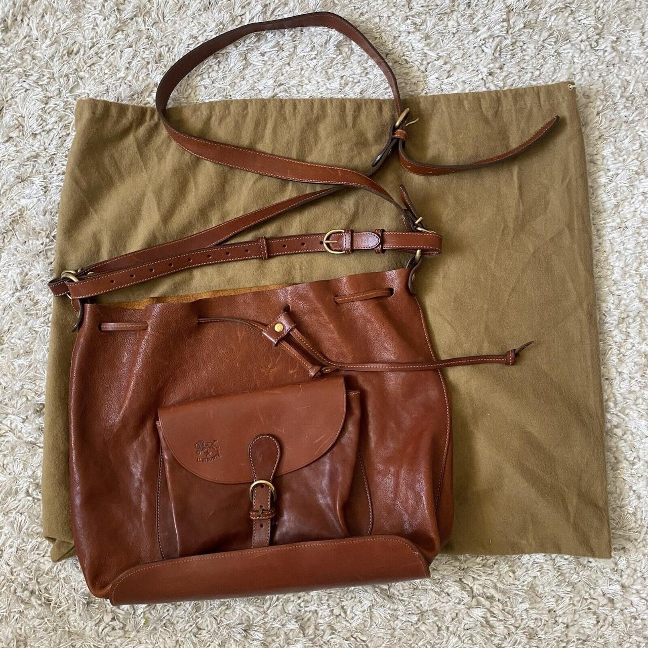 Il Bisonte shoulder bag made in Italy brown genuine... - Depop