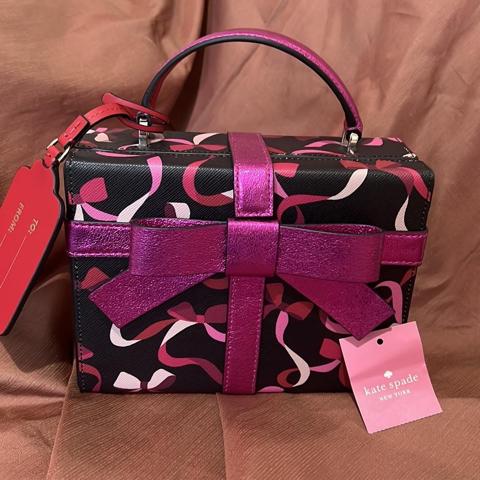 Kate Spade Maise Bow Satchel Crossbody Bag | Kate spade pink handbag, Kate  spade maise, Leather satchel bag