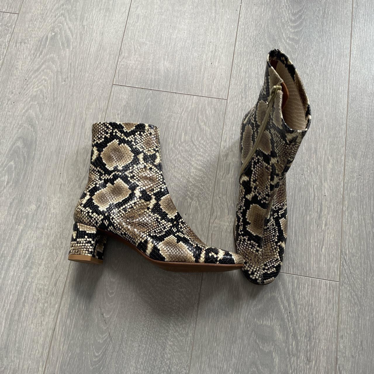 By Far ankle boots. Sofia style in snakeskin