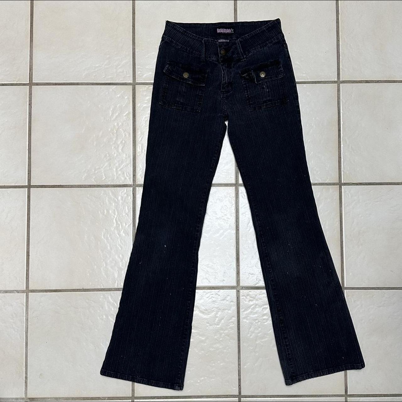 Vintage Bubblegum low rise jeans Y2K cargo front... - Depop