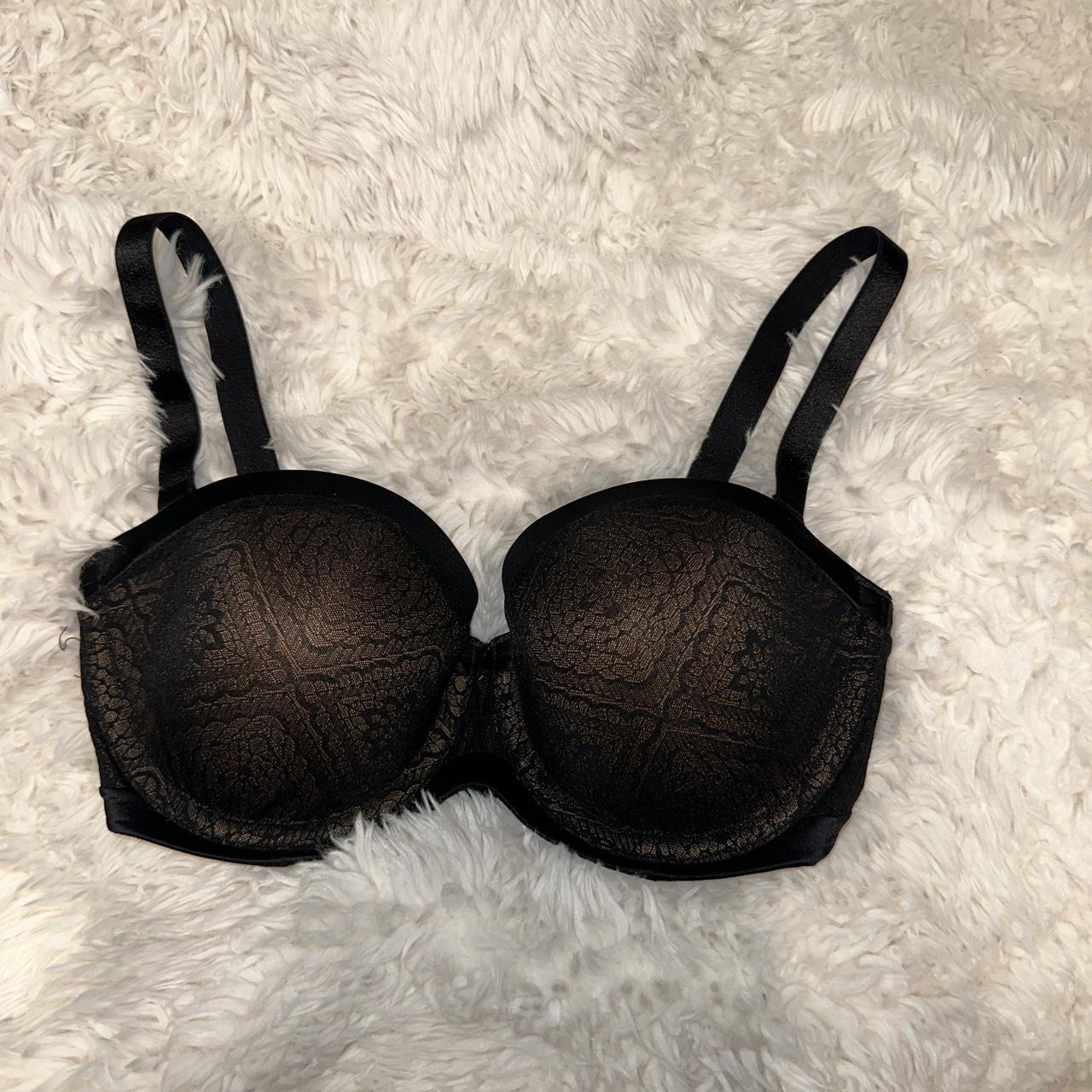 Ambrielle Women's Black Bra | Depop