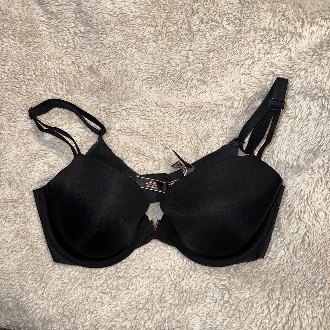 Victorias Secret Womens Black Bra Depop