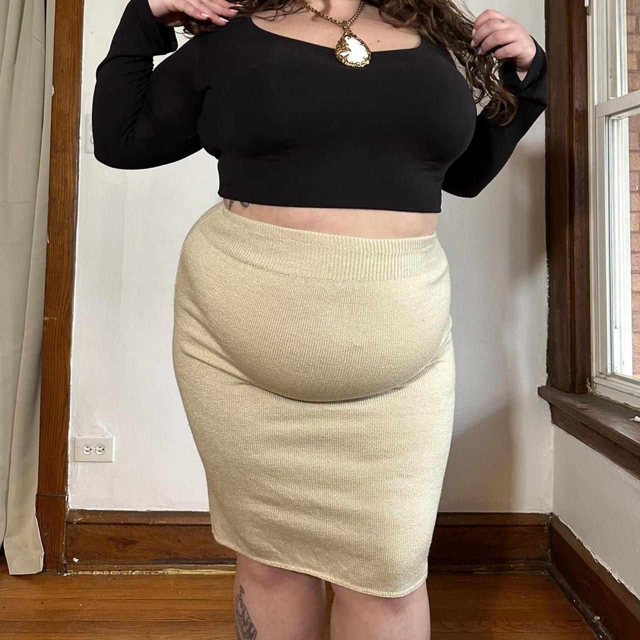 Plus size hotsell pencil skirt 80s