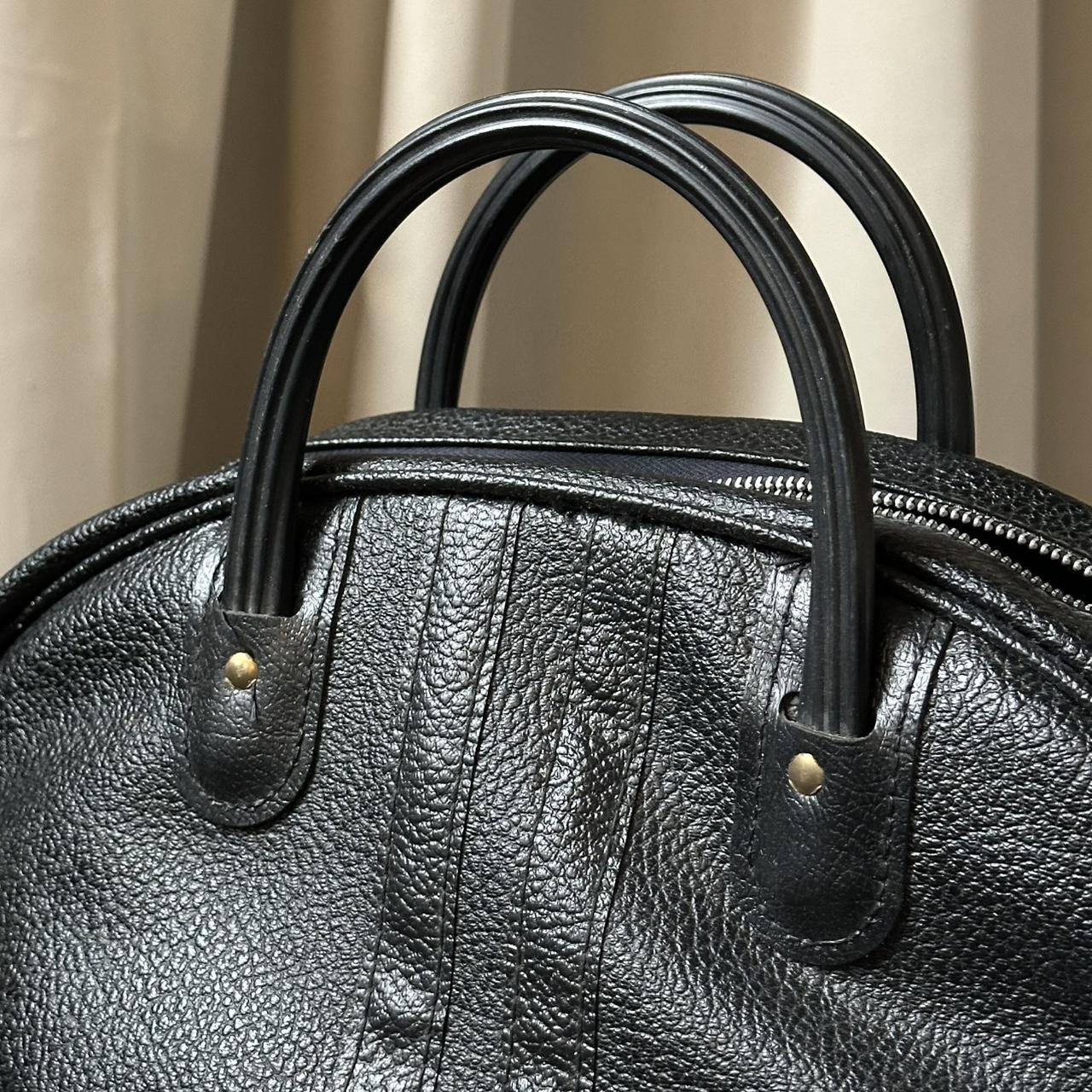 Vintage Women's Bag - Black – 70s Black “Bowling … - image 4