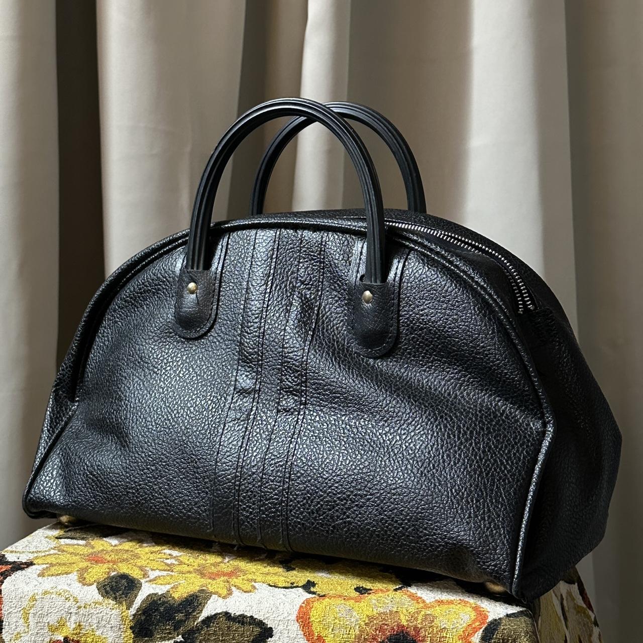 Vintage Women's Bag - Black – 70s Black “Bowling … - image 2