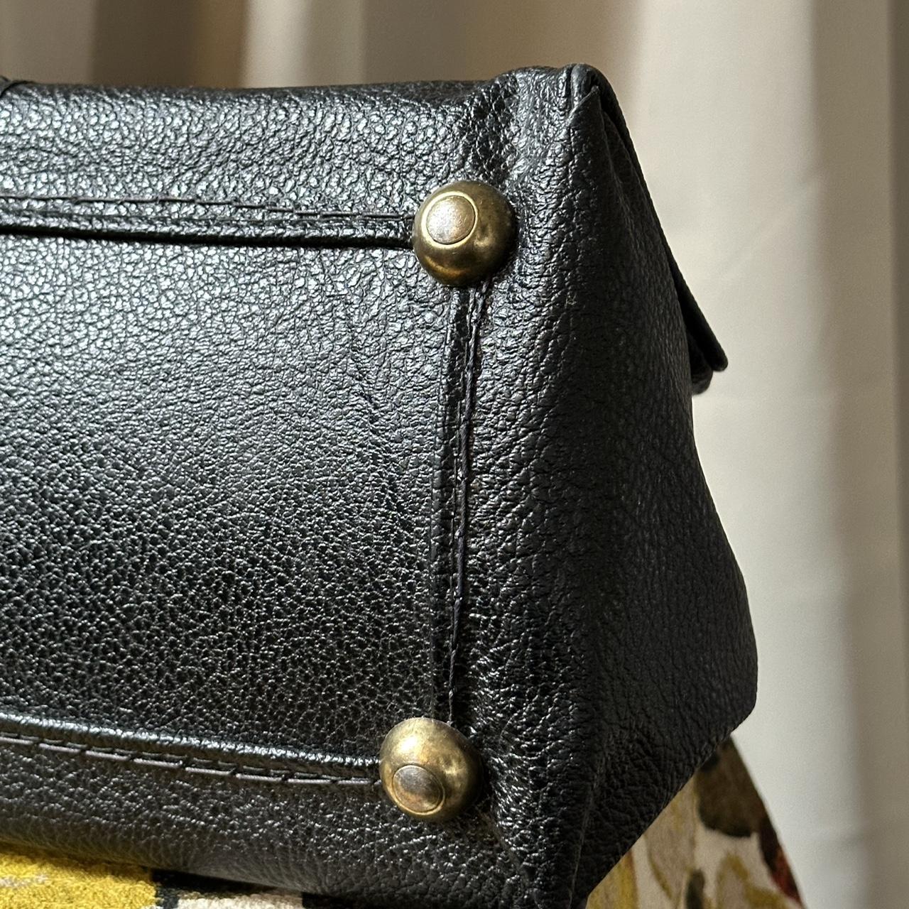 Vintage Women's Bag - Black – 70s Black “Bowling … - image 3