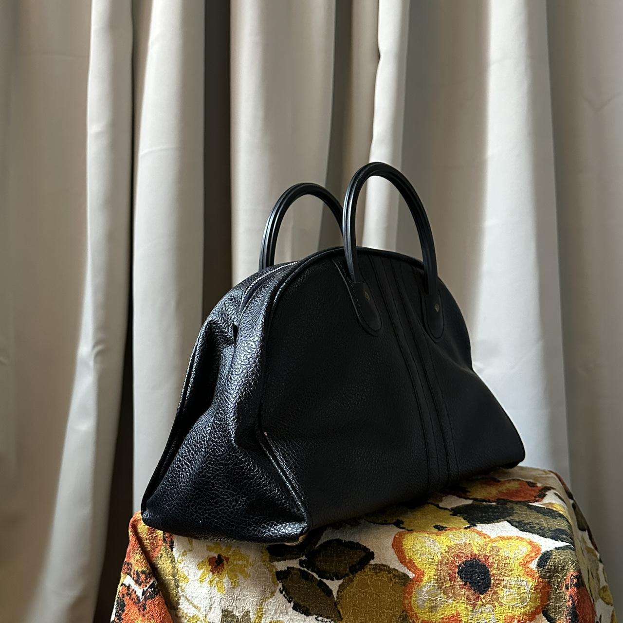 Vintage Women's Bag - Black – 70s Black “Bowling … - image 7