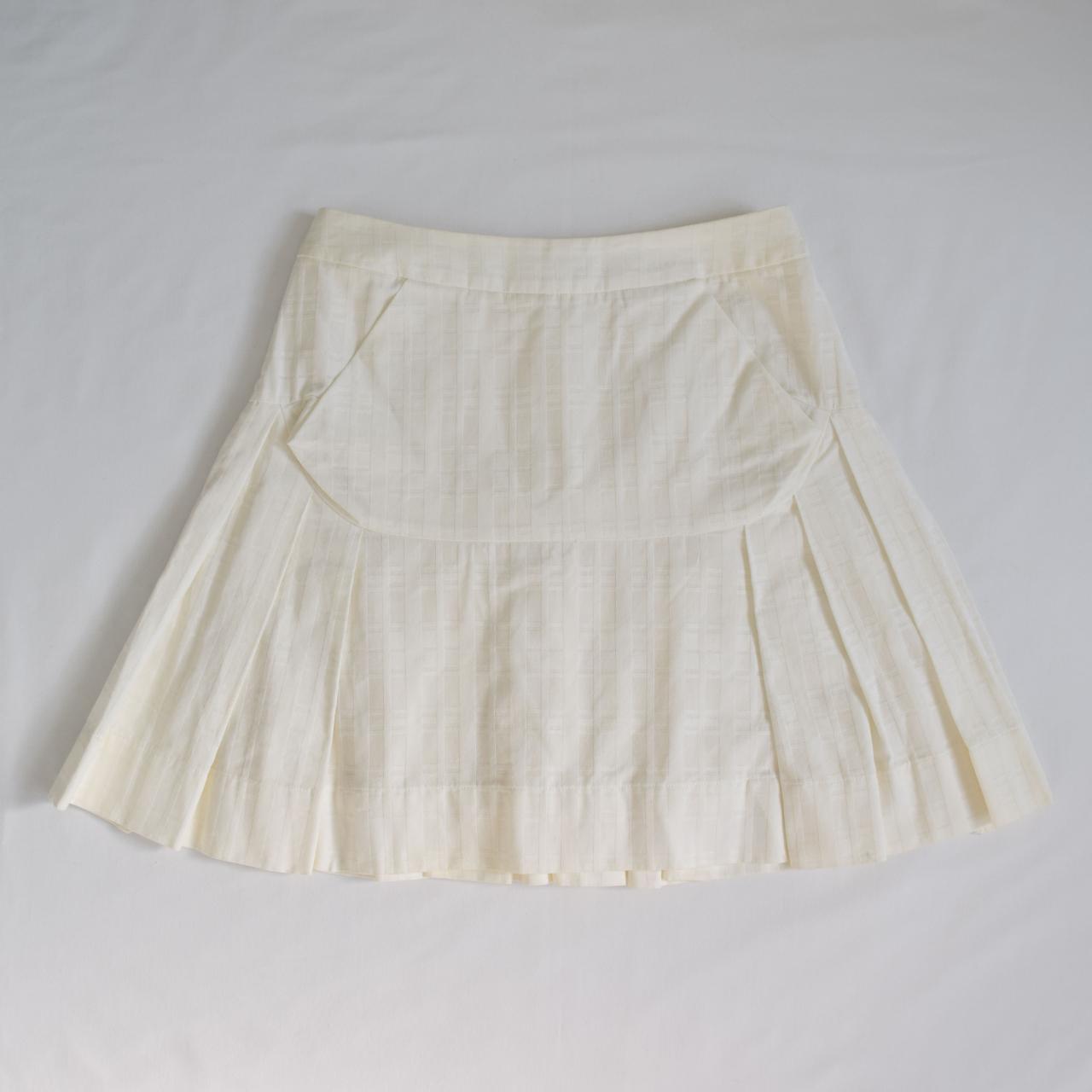 Vivienne Westwood Women's Cream and White Skirt | Depop