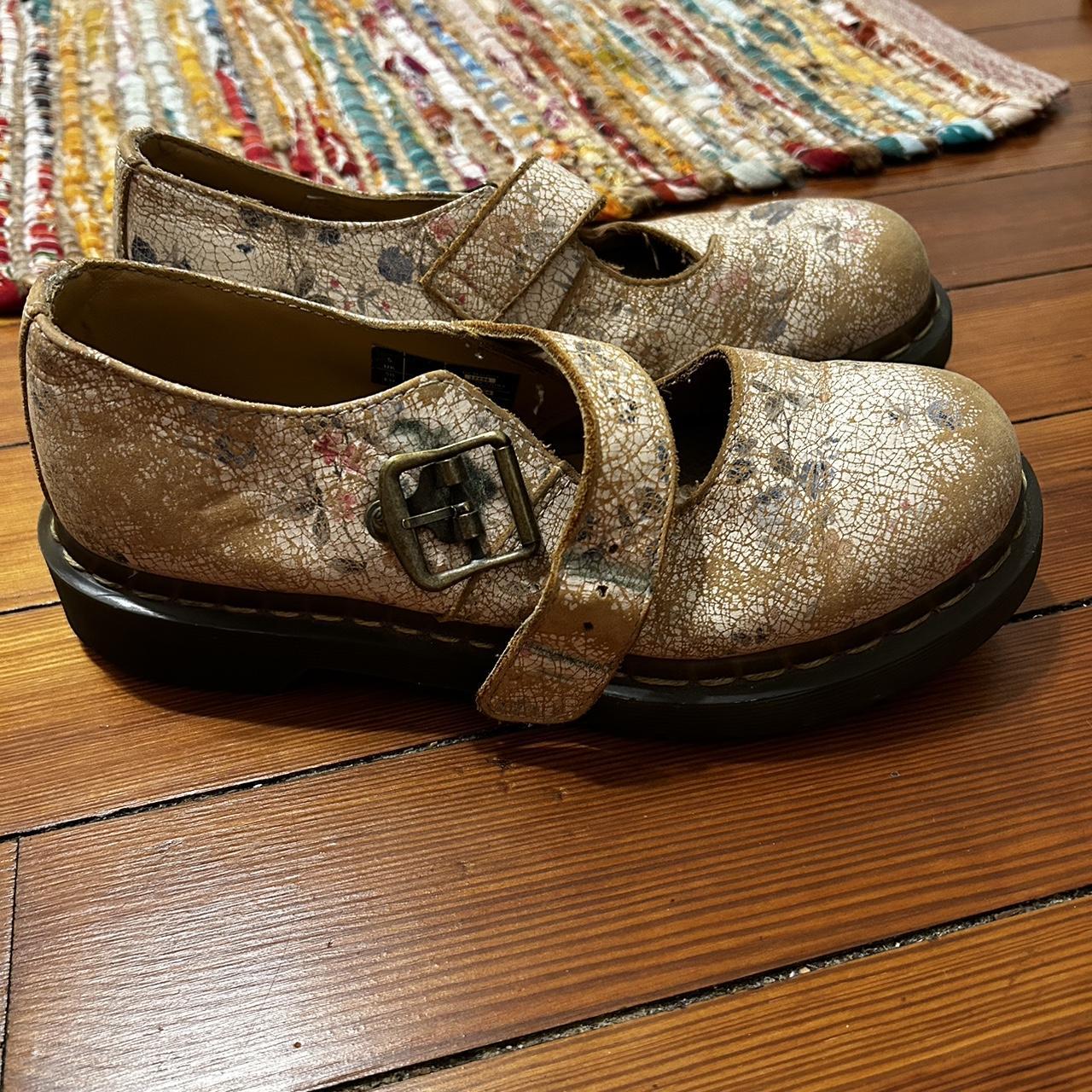 insane vintage doc martens 12295 cracked floral Depop
