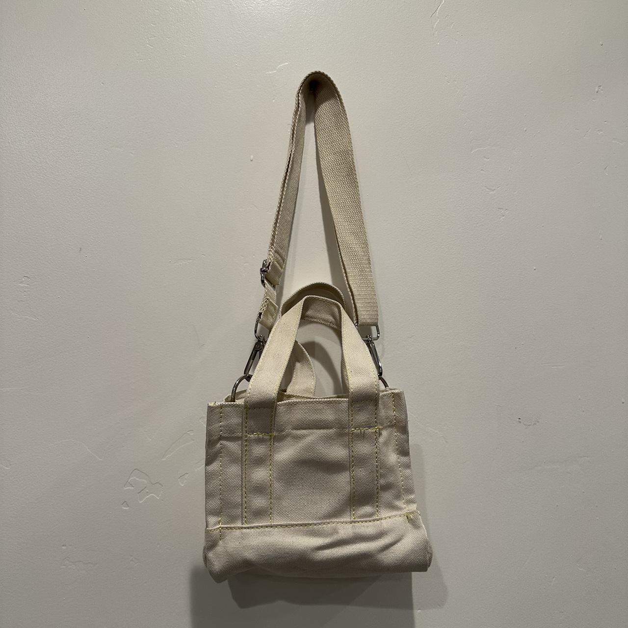 BDG Mini Canvas Tote Bag in White