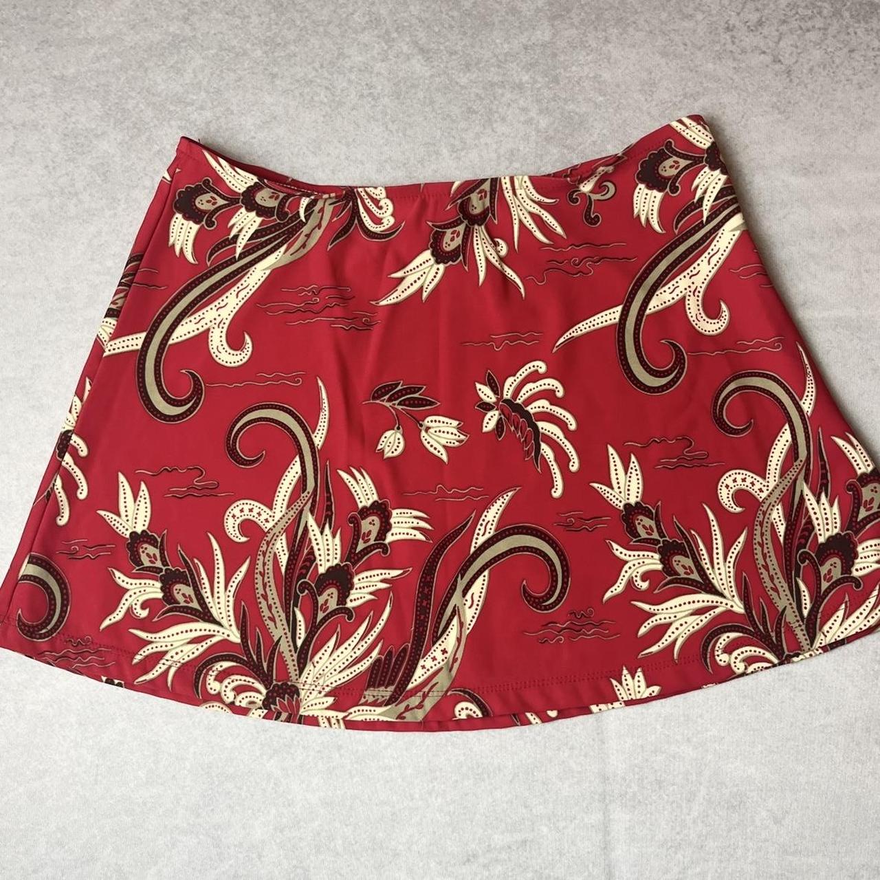 Jantzen Red Swim Skirt Bottoms Size small great... Depop