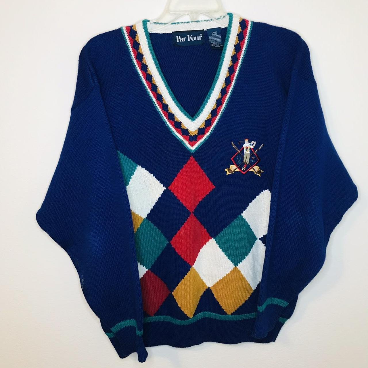 Coca Cola Golf Knit Sweater 100% Acrylic Size... - Depop