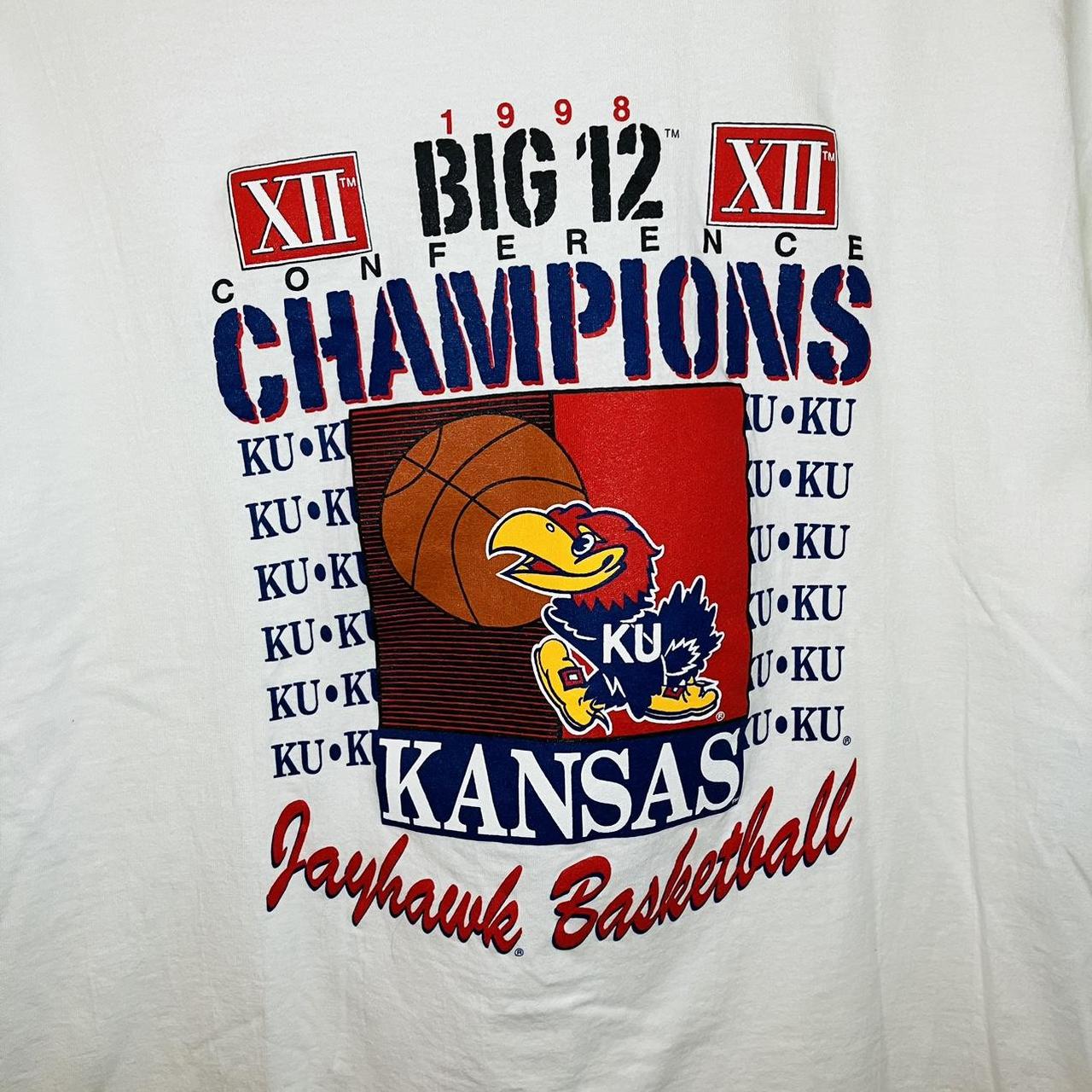 Kansas Jayhawks Merch -2023 Ku Big 12 Women Basketball Championship Shirt  Unisex White