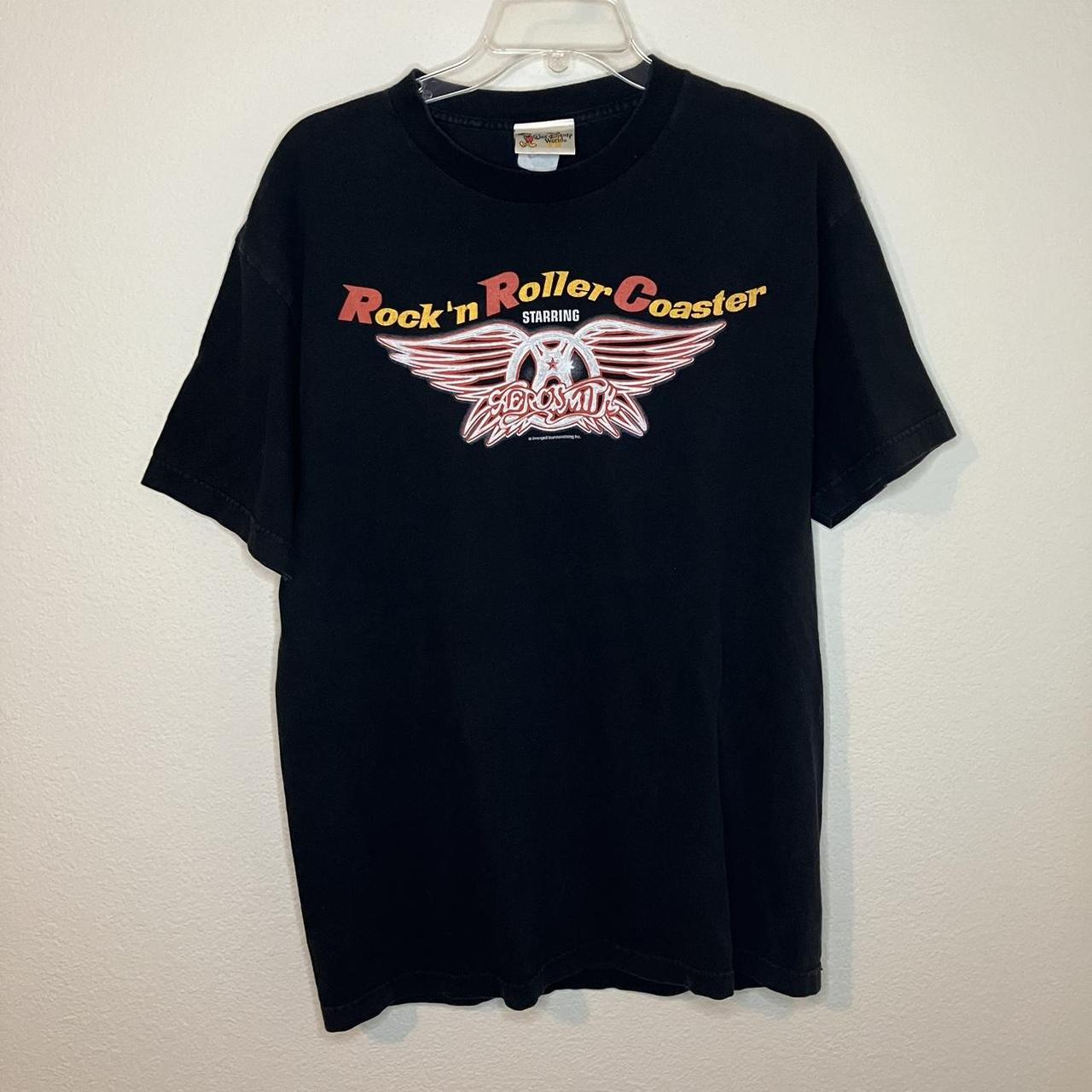 Rare Vintage Y2K 90s Rock N Roll Rollercoaster... - Depop