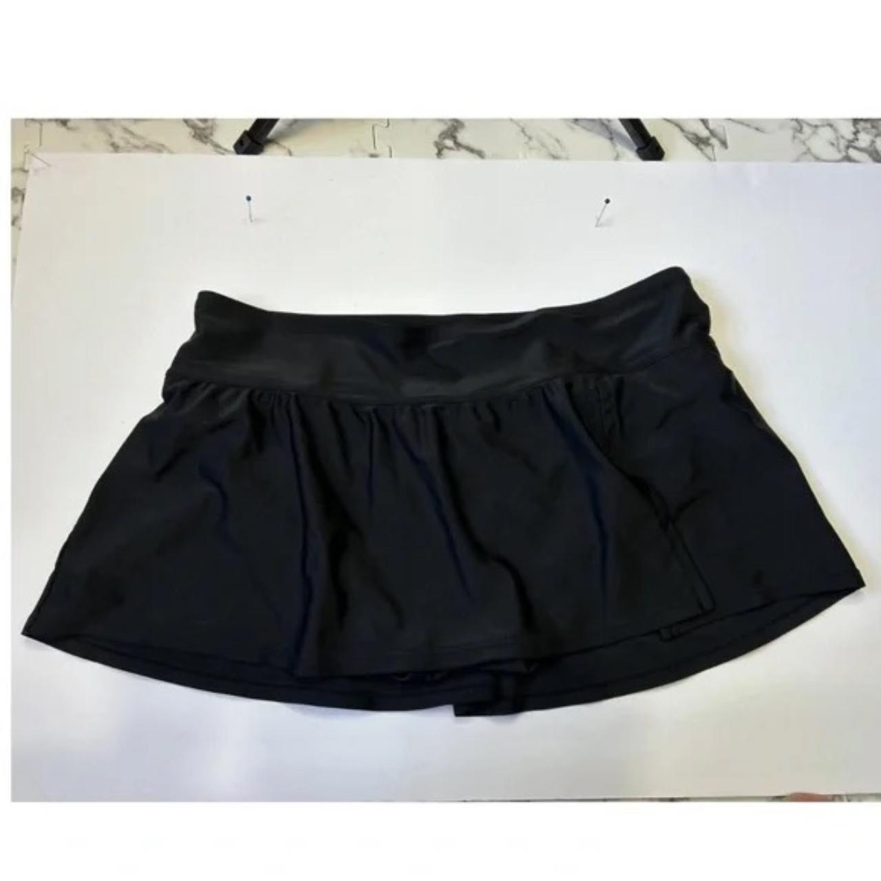 Kona Sol Swim Skirt Black Plus size 0x Depop