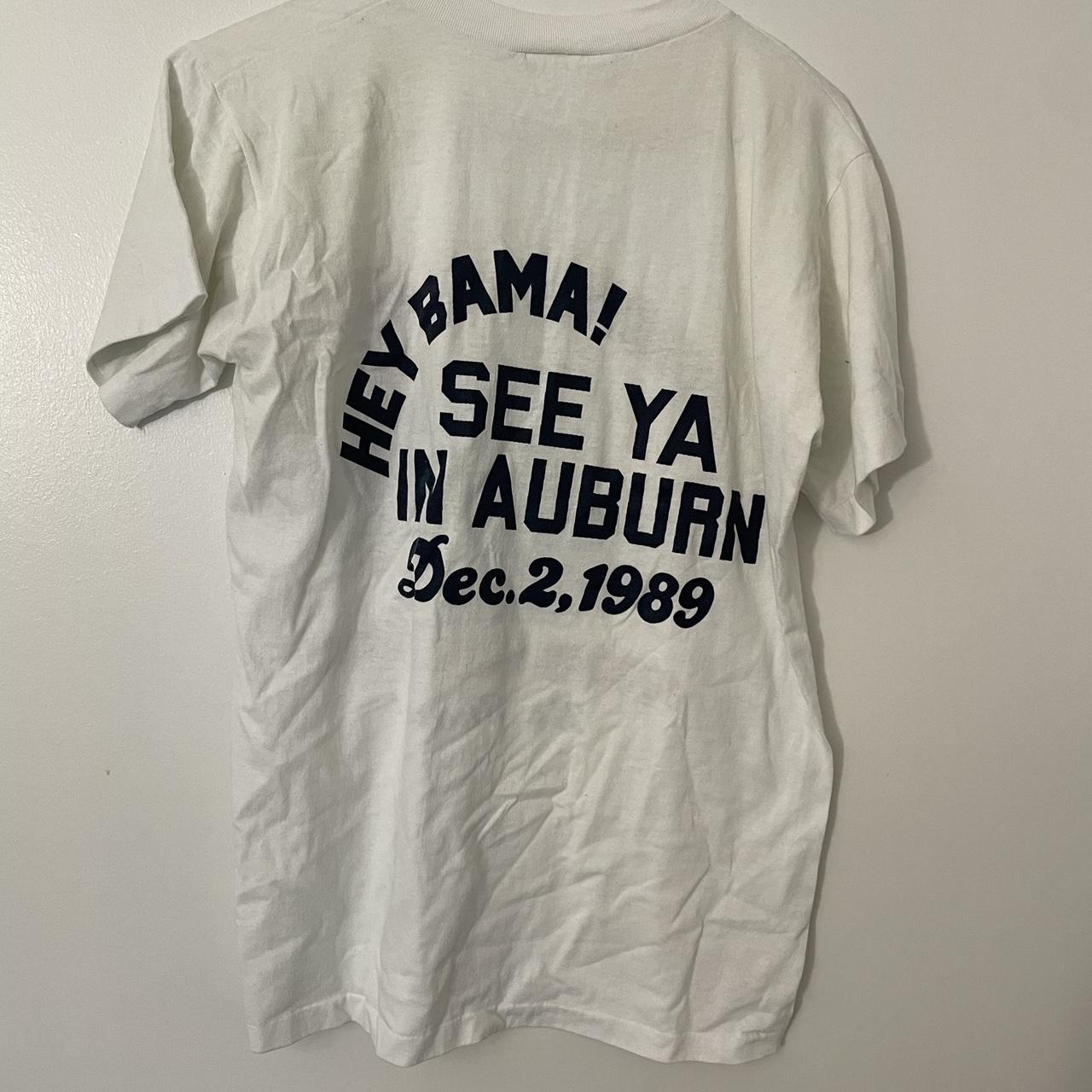 Vintage 1989 Auburn Alabama Iron Bowl T Shirt Sz Depop