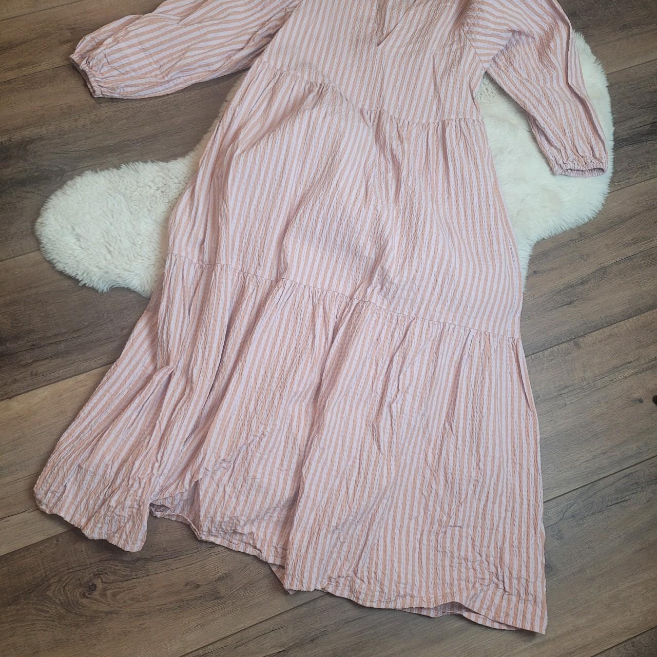 Pink And Purple Stripe Whimsy Cottage Milkmaid Depop